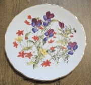 ROYAL ALBERT Talerz ozdobny porcelanowy GRASSLAND PANSIES Kwiaty