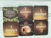 6 podstawek pod piwo Książęce każda inna 