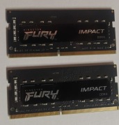 Kingston FURY Impact DDR4 16GB (2x8GB) 3200MHz CL20 SODIMM Laptop RAM