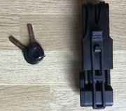 BLOKADA rowerowa składana stalowa ZABEZPIECZENIE ROWERU antykradzieżowe