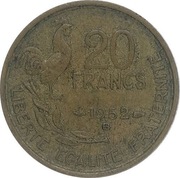Francja 20 francs 1952, KM#917.2
