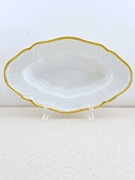 Patera półmisek na śledzie Rosenthal Sanssouci biały lata 30. złocenia