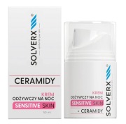 SOLVERX Sensitive Skin Krem odżywczy na noc z ceramidami 50 ml