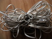 Kabel telefoniczny biały ISND RJ 45 4-żyłowy 15m