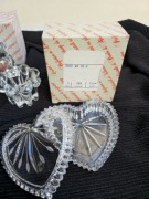 Kryształowe puzderko w kształcie serca