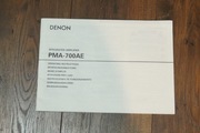 Oryginalna instrukcja obsługi do wzmacniacza  Denon PMA-700AE  