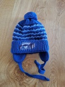 Zimowa wiązana czapka chłopięca 6-12M 