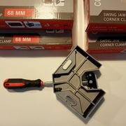 ŚCISK Stolarski KĄTOWY, ZACISK, Imadło NAROŻNE KĄT 90, Uchwyt MONTAŻOWY