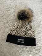 Czapka zimowa Street Cats Gang panterka leopard cętki pompon futro