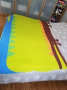 Koc dziecięcy IKEA VILDDJUR 180x120 – miękki, kolorowy, bardzo dobry