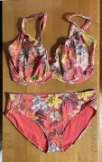 Fantasie Swim Anguilla 36H 80J 80K XL Freya bikini kwiaty tropikalne XXL 48