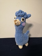 Maskotka alpaka na szydełku, pluszak 25 cm, handmade, prezent na walentynki