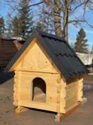Drewniana buda dla psa ocieplana buda góralska zakopiańska 