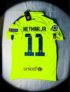 (M) Neymar JR #11 Barcelona Wyjazdowa Zielona Jersey Champions League 14/15