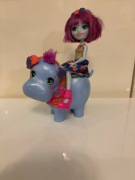 ENCHANTIMALS LALKA ZE ZWIERZĄTKIEM Hipopotam UŻYWANA