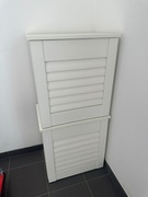 Nowa, drewniana, biała szafka nocna, lakierowana, shouters, 2 sztuki, Łódź