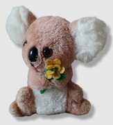 Vintage 1979 Russ Berrie LUV Pets KOALA with yellow Flower 918 maskotka miś