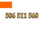 506 511 560 ZŁOTY NUMER STARTER ORANGE ŁATWY NA KARTĘ PREPAID GSM