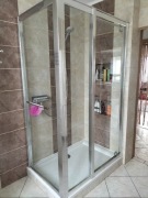 Kabina prysznicowa z brodzikiem płytkim 120 x 80