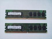 Retro Pamięć RAM DDR2 1GB 2x512MB Samsung PC2-5300