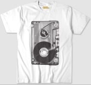 koszulka muzyczna z motywem kasety magnetofonowej, męska XXL