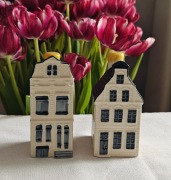 Domki Delft Blue KLM 71 i 51 ceramika 2 szt