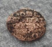 August III Sas Grubas Gdańsk 1 szeląg 1763 REOE