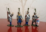 Piechota francuska figurki 1:32/35 , 4 szt.kpl.zobacz warto