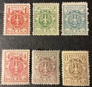 POLSKA Fi.114-119**, 1920r. - Orzeł na tarczy barokowej