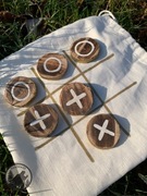 Gra „Kółko i Krzyżyk" Eco eko prezent Hand Made 