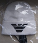 Czapka EMPORIO ARMANI biała, nowa