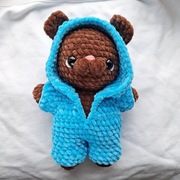 Maskotka piesek w piżamce handmade 