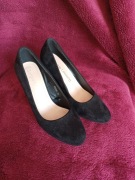 Czarne buty czółenka na słupku Sergio Leone 36