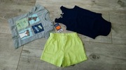 Zestaw 3el - body, T-shirt, spodenki -Lupilu-74/80
