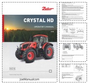 Zetor Crystal HD Tractors Operator Manual Instrukcja Obsługi DTR