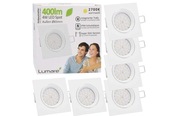 Lumare reflektor do zabudowy LED, 4W, 400 lumenów, 2700k, IP44 zestaw 9szt