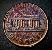 LINCOLN  CENT--1997 - USA - ZDERZENIE MATRYC-KOLOR