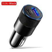 Szybka ładowarka samochodowa 3.1A USB-C