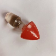 Stary korek do karafki czerwony trzpień 17-20 mm