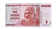 ZIMBABWE 5 BILION DOLLARS 2008 P84 9760