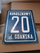 Stara tabliczka emaliowana 25x20 cm 