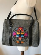 Torebka folkowa wzór łowicki boho vintage kuferek etno torba folk