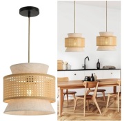 Lampa Wisząca Lampa Rattanowa Lampa Sufitowa Boho