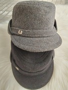 Polska Nowa czapka męska,kaszkiet z daszkiem, uszatka, 58