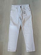 nowe z metką białe spodnie jeansy MANGO Teen XXS 152 regular fit