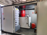 Mobilna kotłownia kontenerowa 250KW + wymiennik ciepła betoniarnia wynajem