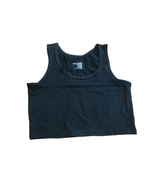 3xTop/biustonosz bawełniany dziewczęcy czarny 