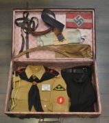 Mundurek niemiecki Hitlerjugend czapka cała walizka HJ 