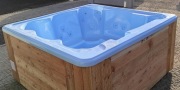 NOWE całoroczne jacuzzi dla 6 osób LED SPA woda powietrze 213x213x90cm
