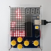 TETRIS Elektroniczna gra + obudowa, układ zmontowany.